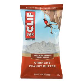 Clif Bar - Organic Crunch Peanut Butter - Case of 12 - 2.4 oz - 467480