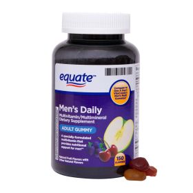 Equate Once Daily Men's Multivitamin Gummies;  150 Count - Equate