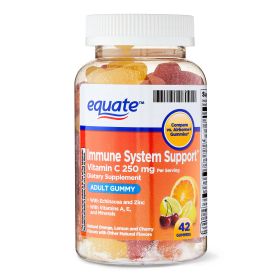 Equate Immune Support Vitamin C Adult Gummies;  250 mg;  42 Count - Equate