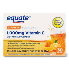 Equate 1000mg Vitamin C Powder Immune Support  Drink Mix;  30 Count - Equate