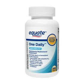 Equate One Daily Men's Health Multivitamin/Multimineral Supplement Tablets;  200 Count - Equate