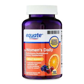 Equate Once Daily Women's Multivitamin Gummies;  150 Count - Equate