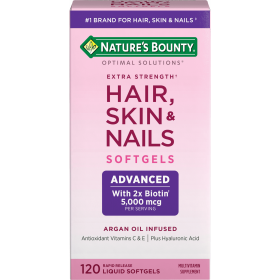 Nature's Bounty Optimal Solutions Advanced Hair;  Skin and Nail Softgels;  120 Count - Nature's Bounty