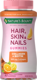 Nature's Bounty Hair Skin and Nails With Collagen and Biotin;  Gummies;  90 Count - Nature's Bounty
