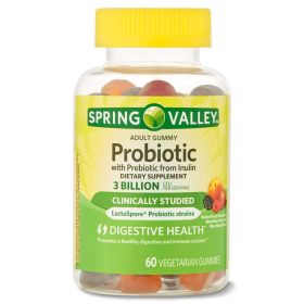 Spring Valley Adult Probiotic + Prebiotic Gummies;  60 Count - Spring Valley