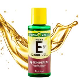 Spring Valley Vitamin E Oil with Keratin for Skin Health;  12000 IU;  2 fl oz - Spring Valley