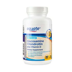 Equate Triple Strength Glucosamine Chondroitin Plus Vitamin D Tablets;  80 Count - Equate