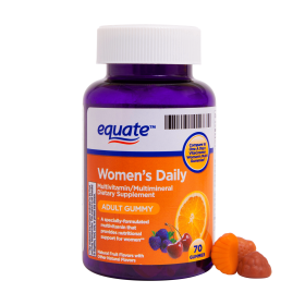 Equate Once Daily Women's Multivitamin Gummies;  70 Count - Equate