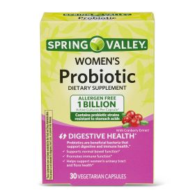 Spring Valley Women's Probiotic Dietary Supplement;  30 Count - Spring Valley