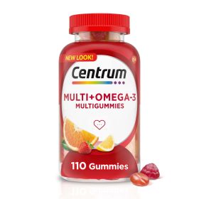 Centrum Multigummies Multivitamin for Adults Omega 3 Gummies;  110 Count - Centrum