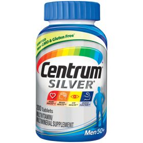 Centrum Silver Multivitamin for Men 50 Plus and Mineral Supplement Tablets;  200 Count - Centrum