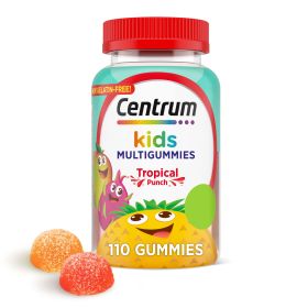 Centrum Kids Multivitamin Gummies;  Tropical Punch Flavor Made With Natural Flavors;  110 Count - Centrum