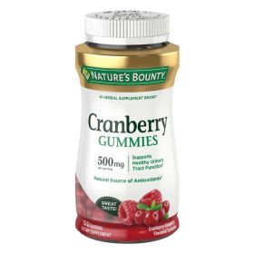 Nature's Bounty Cranberry Gummies;  Cran-Raspberry Flavor;  500 mg;  150 Count - Nature's Bounty