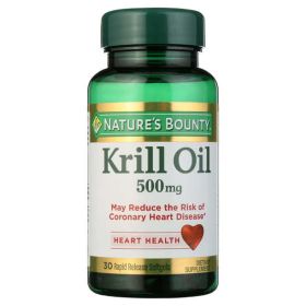 Nature's Bounty Krill Oil Softgels;  500 mg;  30 Count - Nature's Bounty