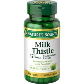 Nature's Bounty Milk Thistle Capsules;  175 mg;  100 Count - Nature's Bounty