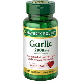 Nature's Bounty Garlic Tablets;  2000 mg;  120 Count - Nature's Bounty