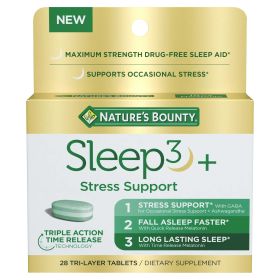 Nature's Bounty Sleep3 + Stress Support;  10 mg;  28 Count - Nature's Bounty