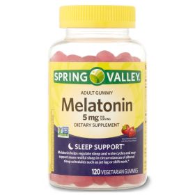 Spring Valley Vegetarian Melatonin Gummies;  5 mg;  120 Count - Spring Valley