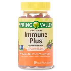 Spring Valley Immune Plus Vegetarian Gummies;  60 Count - Spring Valley