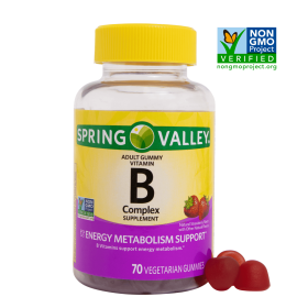 Spring Valley Vitamin B Complex Supplement Adult Vegetarian Gummies;  70 Count - Spring Valley