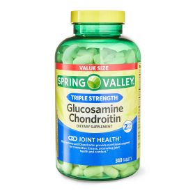 Spring Valley Triple Strength Glucosamine Chondroitin Tablets;  340 Count - Spring Valley