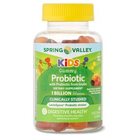 Spring Valley Kids' Probiotic + Prebiotic Vegetarian Gummies;  60 Count - Spring Valley