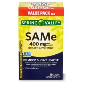 Spring Valley SAMe Dietary Supplement Value Pack;  400 mg;  40 Count - Spring Valley