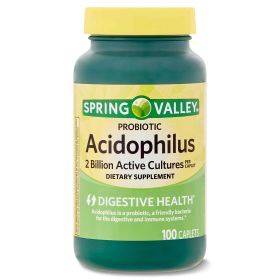 Spring Valley Probiotic Acidophilus Dietary Supplement;  100 Count - Spring Valley