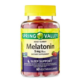 Spring Valley Melatonin Adult Pectin-Based Gummies;  5 mg;  60 Count - Spring Valley