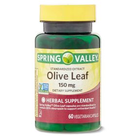 Spring Valley Standardized Extract Olive Leaf Dietary Supplement;  150 mg;  60 Count - Spring Valley