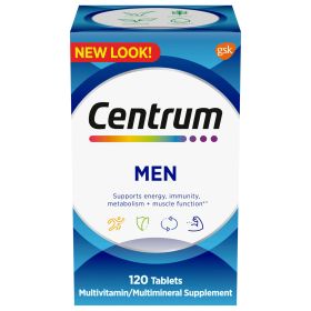 Centrum Multivitamin/Multimineral Supplement for Men With Vitamin D3;  120 Count - Centrum
