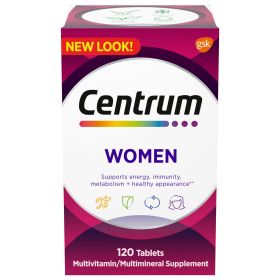 Centrum Multivitamin for Women;  Multivitamin/Multimineral Supplement With Iron;  120 Count - Centrum