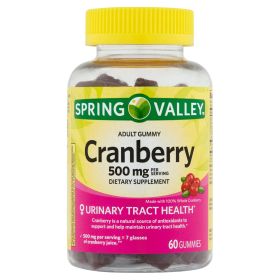 Spring Valley Adult Gummy Cranberry Dietary Supplement;  500 mg;  60 Count - Spring Valley