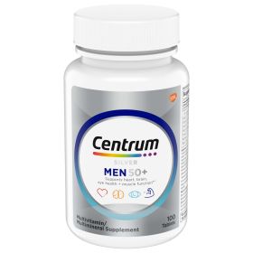 Centrum Silver Multivitamin for Men 50 Plus;  Multivitamin/Multimineral Supplement;  100 Count - Centrum
