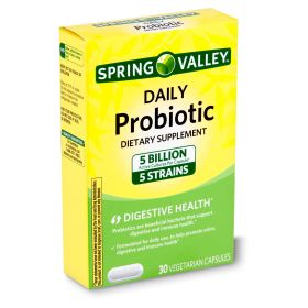 Spring Valley Daily Probiotic Dietary Supplement;  30 Count - Spring Valley