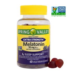 Spring Valley Vegetarian Melatonin Gummies;  10 mg;  60 Count - Spring Valley
