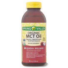 Spring Valley MCT Oils Dietary Supplements;  1 Tablespoon (15 ml);  12 fl oz - Spring Valley