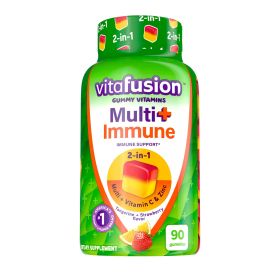 Vitafusion Multi+ Immune Support 2-in-1 Benefits Vitamin C;  Zinc;  Multivitamins;  90 Count - Vitafusion