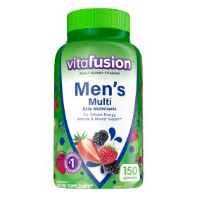 Vitafusion Adult Gummy;  Berry Flavored Daily Multivitamins for Men;  150 Count - Vitafusion