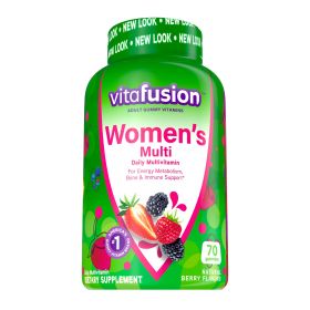 Vitafusion Women's Daily Gummy Multivitamin with Vitamin C & E;  Berry Flavors;  70 Count - Vitafusion