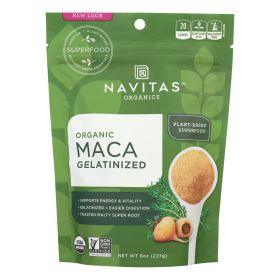 Navitas Naturals Maca Powder - Organic - Gelatinized - 8 oz - case of 12 - 1581511