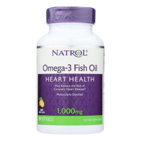Natrol Omega-3 Fish Oil Lemon - 1000 mg - 90 Softgels - 0343921