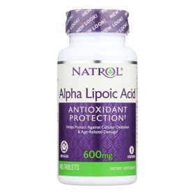 Natrol Alpha Lipoic Acid Time Release - 600 mg - 45 Tablets - 0592899