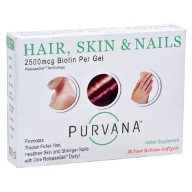 Heaven Sent Purvana Hair Skin Nails - 2500 mcg - 30 Softgels - 0847558