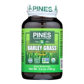 Pines International 100% Organic Barley Grass Powder - 3.5 oz - 0761502