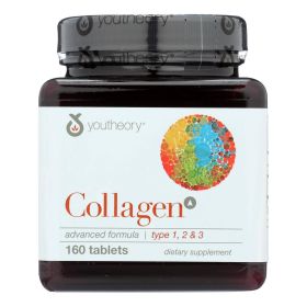 Youtheory Collagen - Type 1 and 2 and 3 - Advanced Formula - 160 Tablets - 1148642