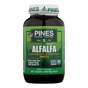 Pines International Alfalfa - Organic - Tablets - 500 Tablets - 1580315