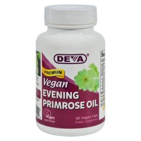 Deva Vegan Vitamins - Evening Primrose Oil - 90 Vegan Capsules - 0511485