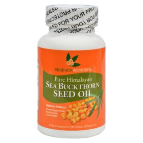 Seabuck Wonders Sea Buckthorn Seed Oil - 500 mg - 60 Softgels - 0990358