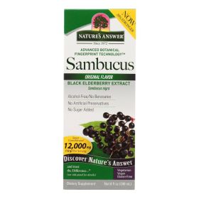 Nature's Answer - Sambucus nigra Black Elder Berry Extract - 8 fl oz - 0359604